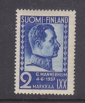 1937 Mannerheim postituoreena.