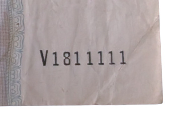 10 Markkaa 1963 Litt. A, mielenkiintoinen sarjanumero