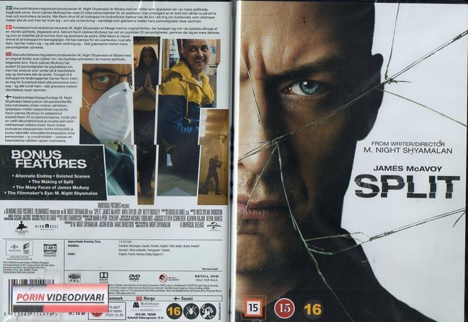 Split	(51 693)	UUSI	-FI-	DVD	nordic,		james mcavoy	2016