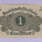 Saksa 1 Mark Darlehnskassenschein v.1920 AUNC P-58 - pikkukuva 2