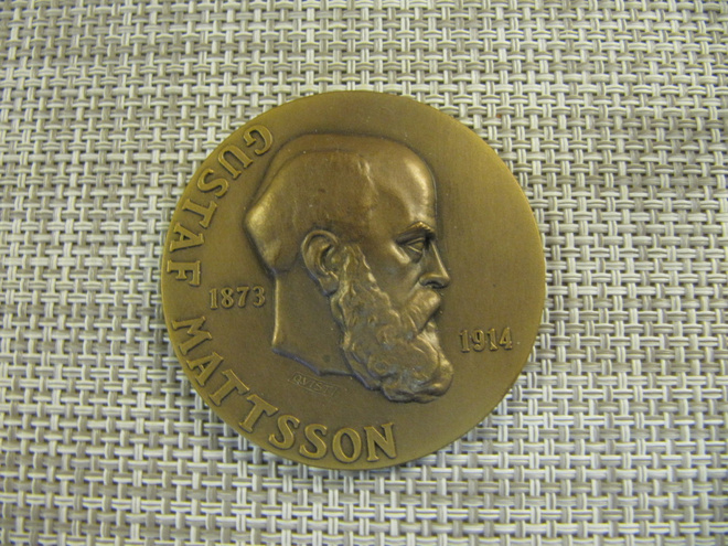 Gustaf Mattsson 1873- 1914 mitali / G.Qvist