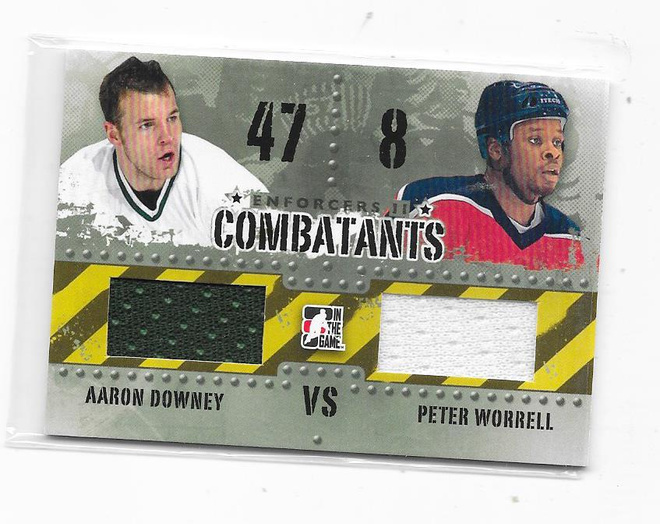 2013 ITG Combatants Jersey #8 Aaron Downey & Peter Worrell