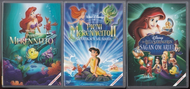 Pieni merenneito -trilogia (3DVD) puhuttu suomeksi