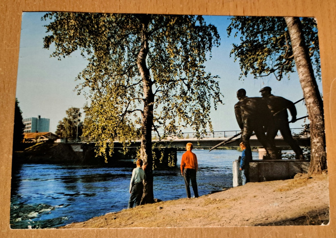 Joensuu, Pielisjoki, kulkenut  1960-luvulla