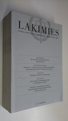 Lakimies vuosikerta 2014 (7 lehteä) : Suomalaisen lakimie...