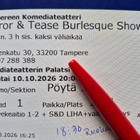 Horror & Tease Burlesque Show K18 Show & Dinner kahdelle - pikkukuva 1