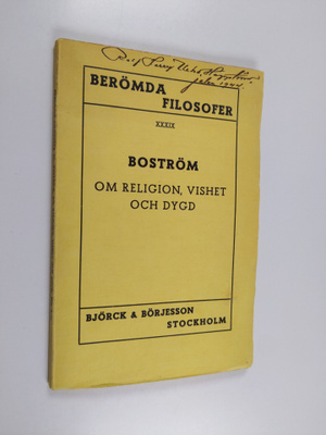 Chr. Jac. Boström : Om religion, vishet och dygd