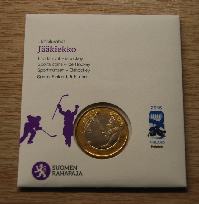 SUOMI: 5 Euro UNC Urheilu - Jääkiekko
