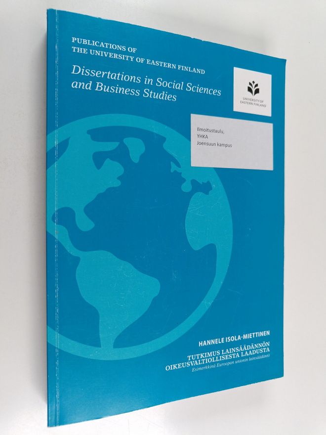 Sirja-Leena Penttinen : Dissertations in Social sciences ...