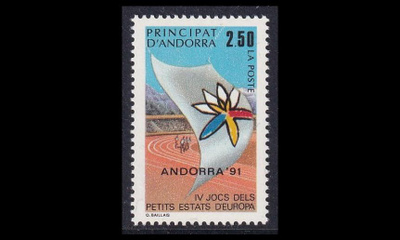 Andorra Fr 422 ** Pienvaltioiden urheilukilpailut (1991)