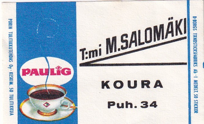 Koura, T:mi M. Salomäki, Paulig  , 8/12