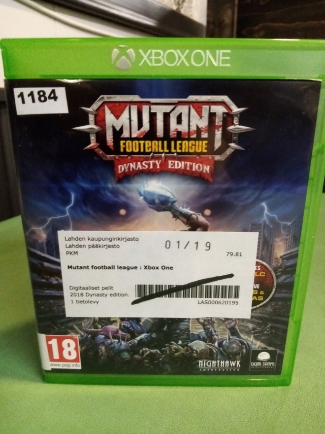 XBOX ONE : MUTANT FOOTBALL LEAGUE : DYNASTY EDITION