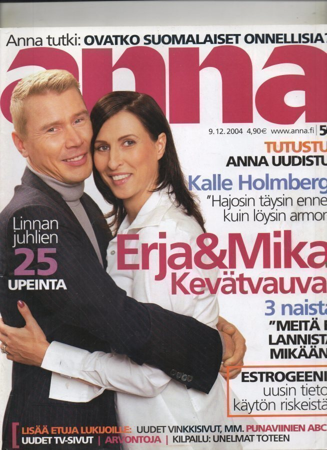 Anna n:o 50 2004 Mika & Erja.  Linnan juhlat. Julianne.