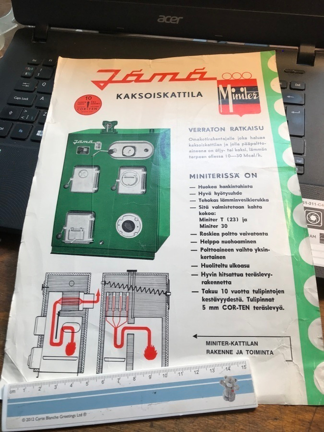 Jämä kaksoiskattila-mainos
