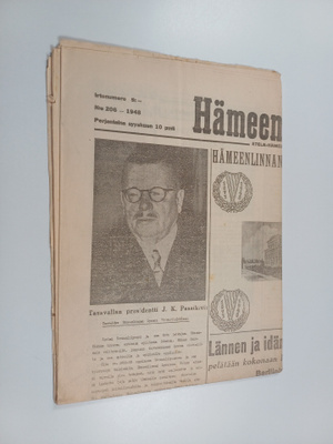 Hämeen sanomat n:o 206/1948