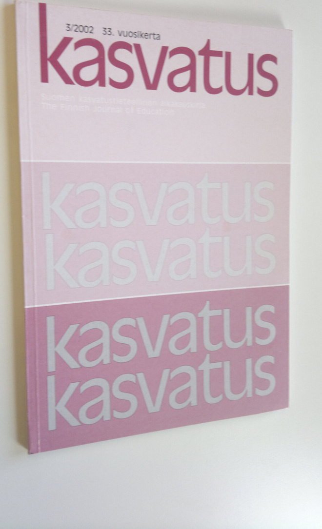 Kasvatus 3/2002 : Suomen kasvatustieteellinen aikakauskirja