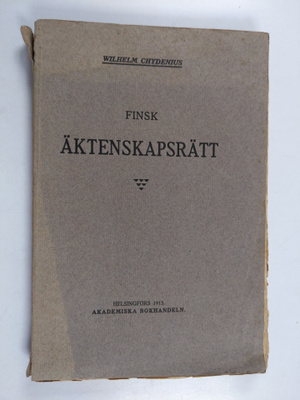 Jakob Wilhelm Chydenius : Lärobok i finsk äktenskapsrätt