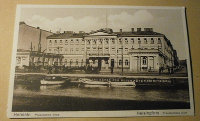 Helsinki, Presidentin linna, vossikat, veneitä, ei p.
