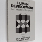 David Magnusson : Human development : an interactional pe... - pikkukuva 1