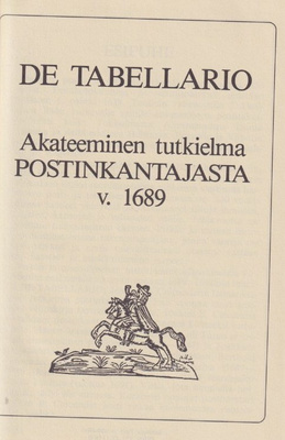 Matthias Smederus: De tabellario