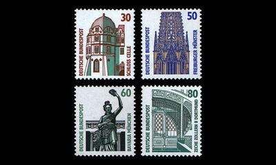Saksa 1339-42 ** Käyttömerkkejä: nähtävyyksiä (1987)