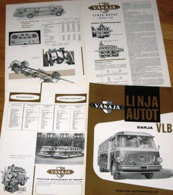 Vanaja VLB linja-auto esite - KUIN UUSI suomalainen - bussi