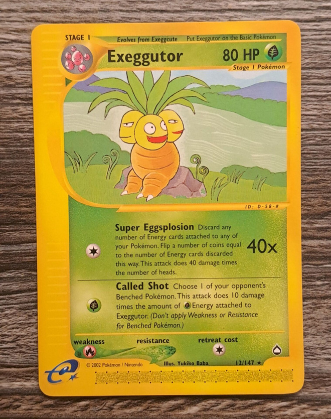 Exeggutor aquapolis rare!