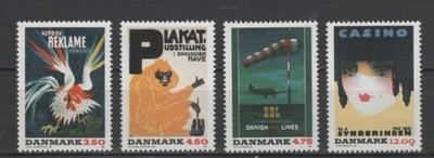 (S0964) DENMARK, 1991 (Posters). Mi ## 1012-1015. MNH**