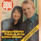 Apu 1/1974, paperinukke Monica suksilla - pikkukuva 1