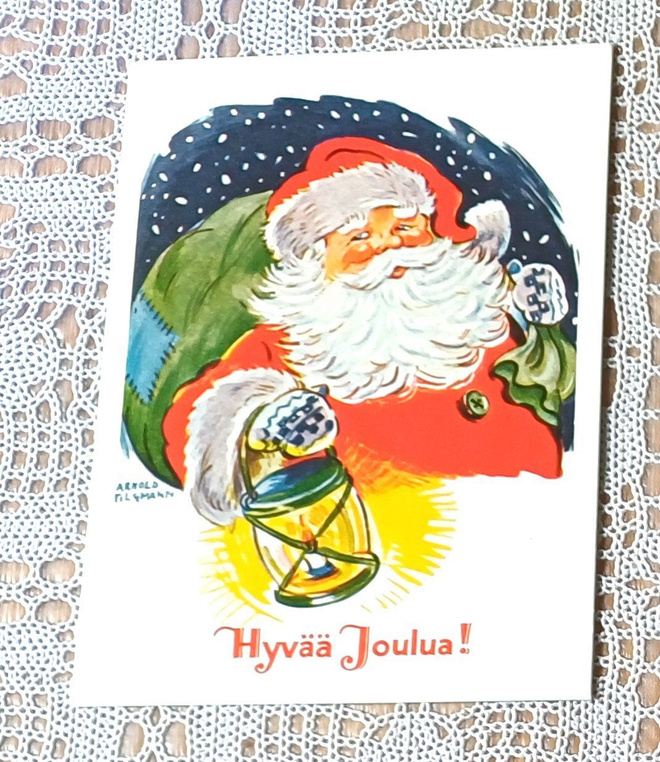 Arnold Tilgmann postitettu joulukortti
