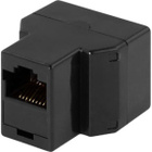 Deltaco kolmihaaroitin, 8P/8C, RJ45 n - 2xRJ45 n, musta UUSI - pikkukuva 2