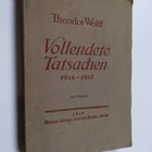 Theodor Wolff : Vollendete Tatsachen 1914-1917 - pikkukuva 1