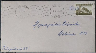 Pp_leima KILLALA / Turku 1970