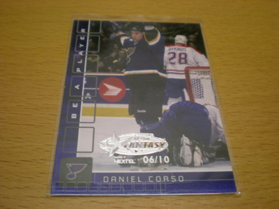Daniel Corso 2001-02 Be A Player Memorabilia # 23 All-Star