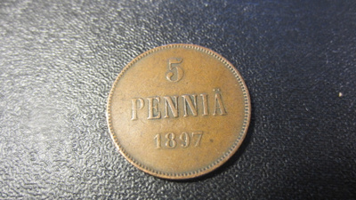5 penniä 1897