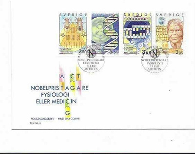 RUOTSI Mi 1572-5 sarja LUETT. 2,80€ FDC 4,50€
