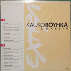 KAUKO RÖYHKÄ & NARTTU - EXTRA - FIN 1989 1.PAINOS EX+/M- LP - pikkukuva 2