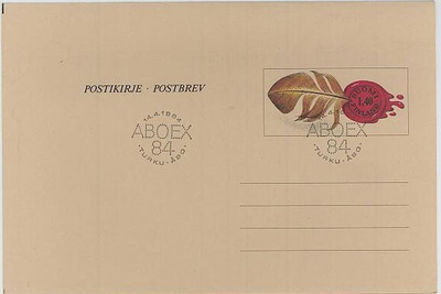 1984 ABOEX 84 erikoisleima postikirje