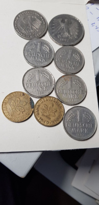 saksan kolikoita 12,20 mk eri vuosia