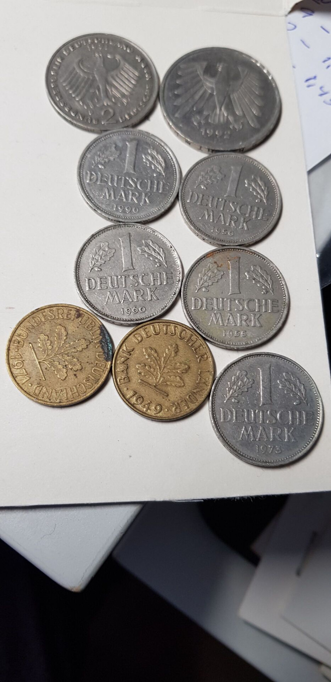 saksan kolikoita 12,20 mk eri vuosia