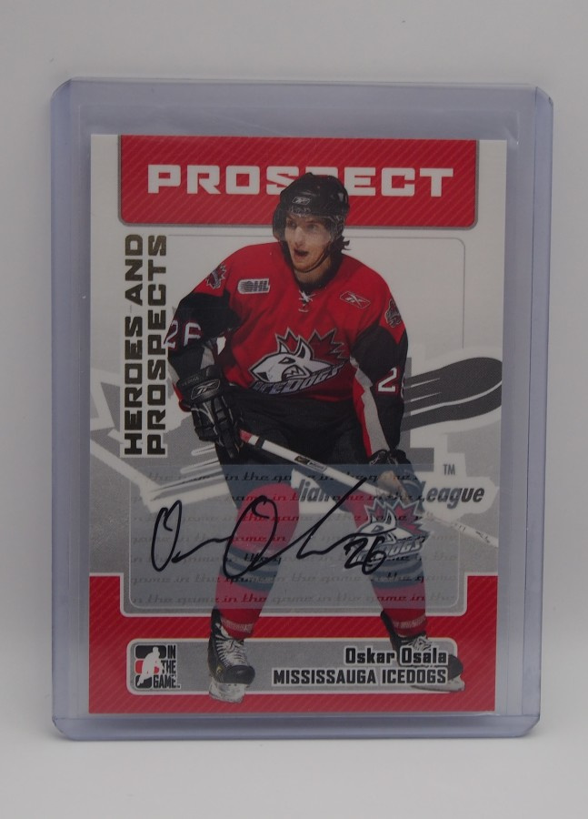 2006-07 ITG Heroes and prospects Autographs Oskar Osala