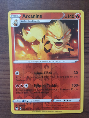 Pokemon Arcanine 020/195 Reverse holo rare