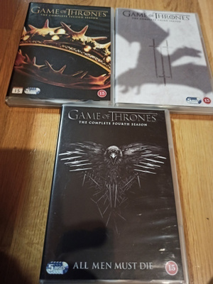 Game of Thrones kaudet 2,3 ja 4