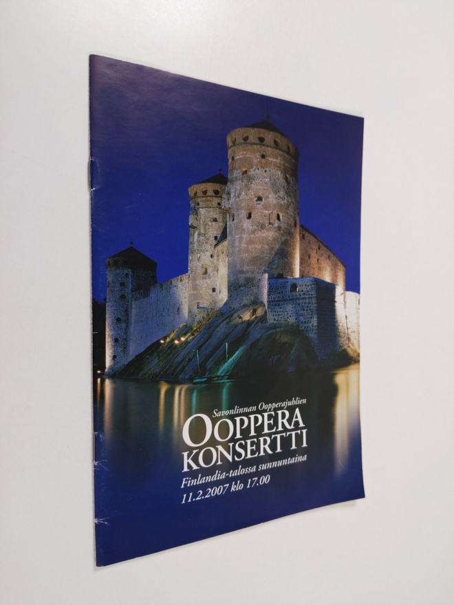 Savonlinnan Oopperajuhlien ooppera konsertti Finlandia-ta...