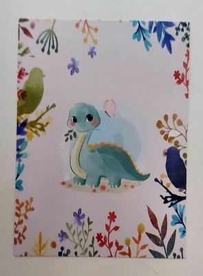"Pieni Dino"-KULKEMATON POSTIKORTTI