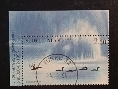 Vesilintuja-93.Loisto Turku leimalla