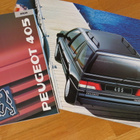 1989 Peugeot 405 Break farmari esite - 32 sivua -  KUIN UUSI - pikkukuva 1