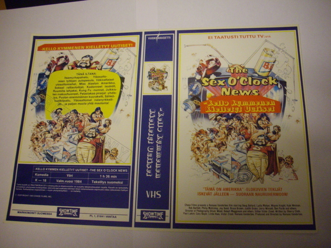 Vhs kansipaperi Fix - KELLO KYMMENEN KIELLETYT UUTISET
