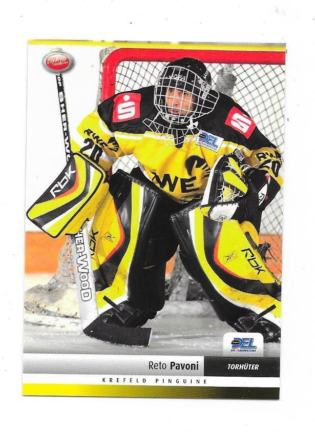 2007-08 DEL #216 Reto Pavoni , Krefeld Pinguine MV