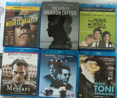 6 Blu-ray elokuvaa (paketti)